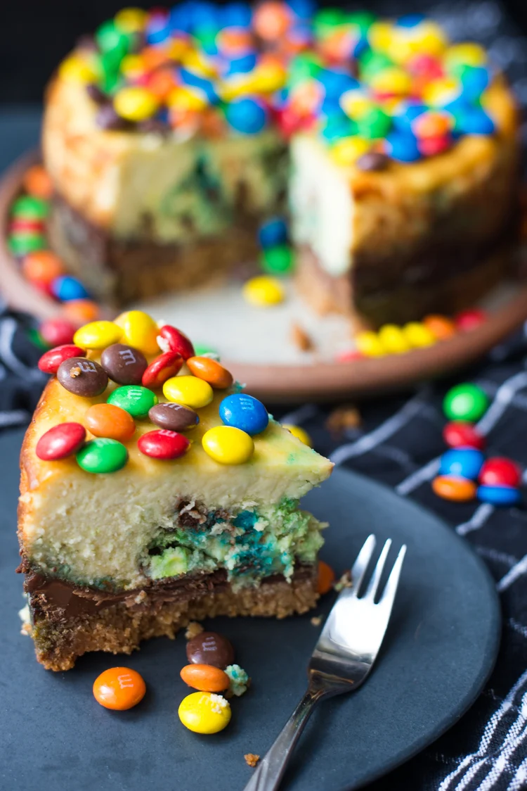M&M's Cheesecake 3 M&M's cheesecake