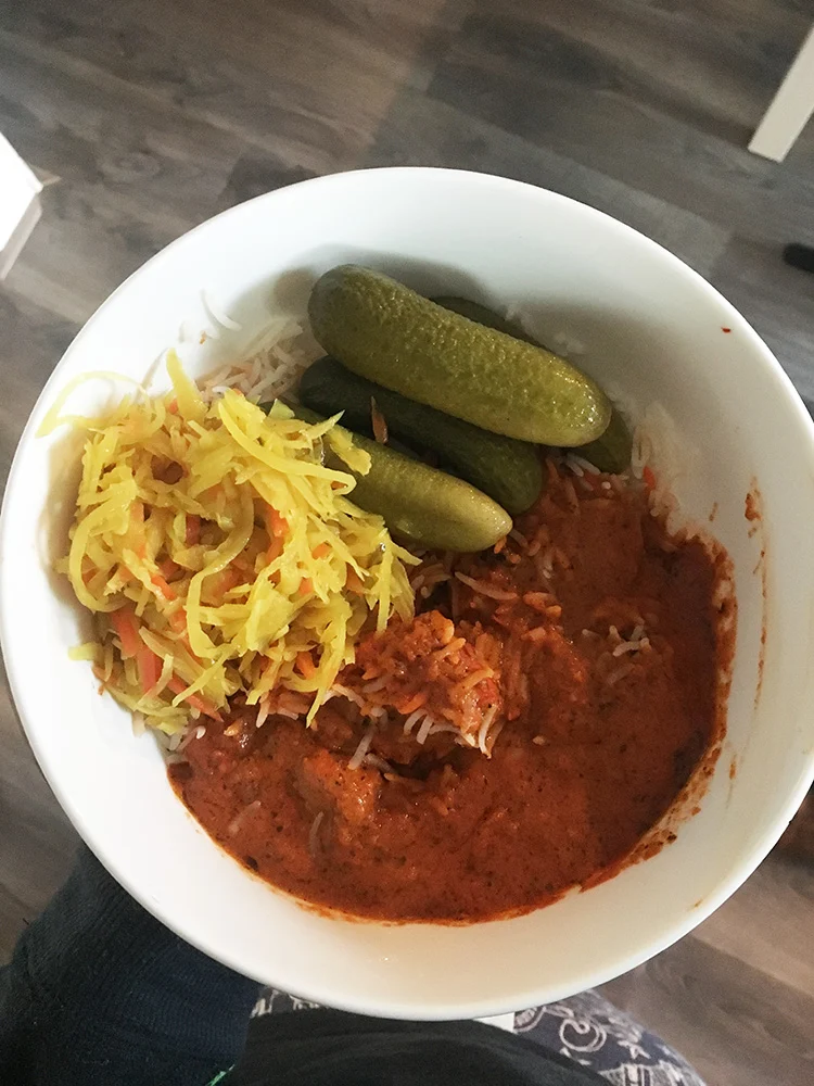 Sab's Eetoverzicht week 40/2017 3 butter chicken