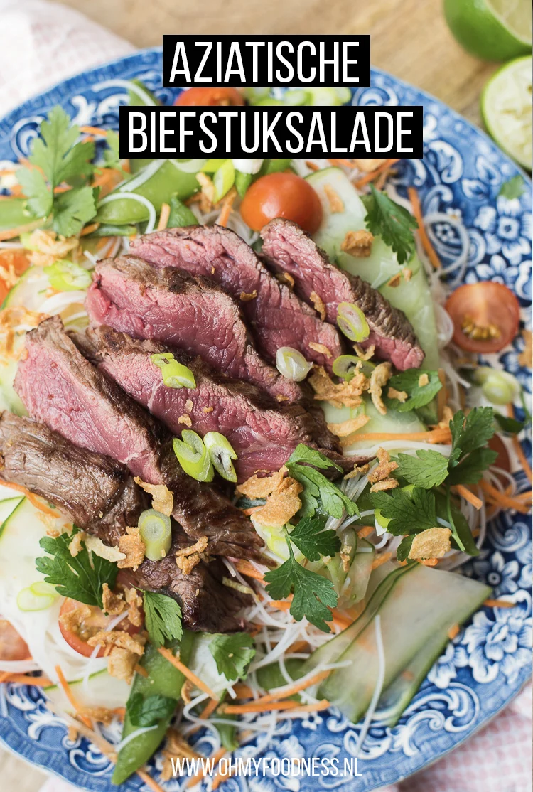 Aziatische biefstuksalade 3 aziatische biefstuksalade
