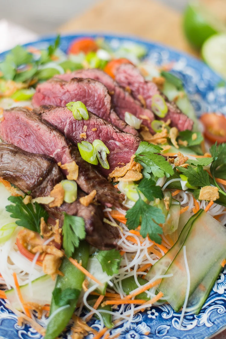 Aziatische biefstuksalade 2 Aziatische biefstuksalade