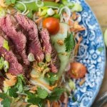 Aziatische biefstuksalade