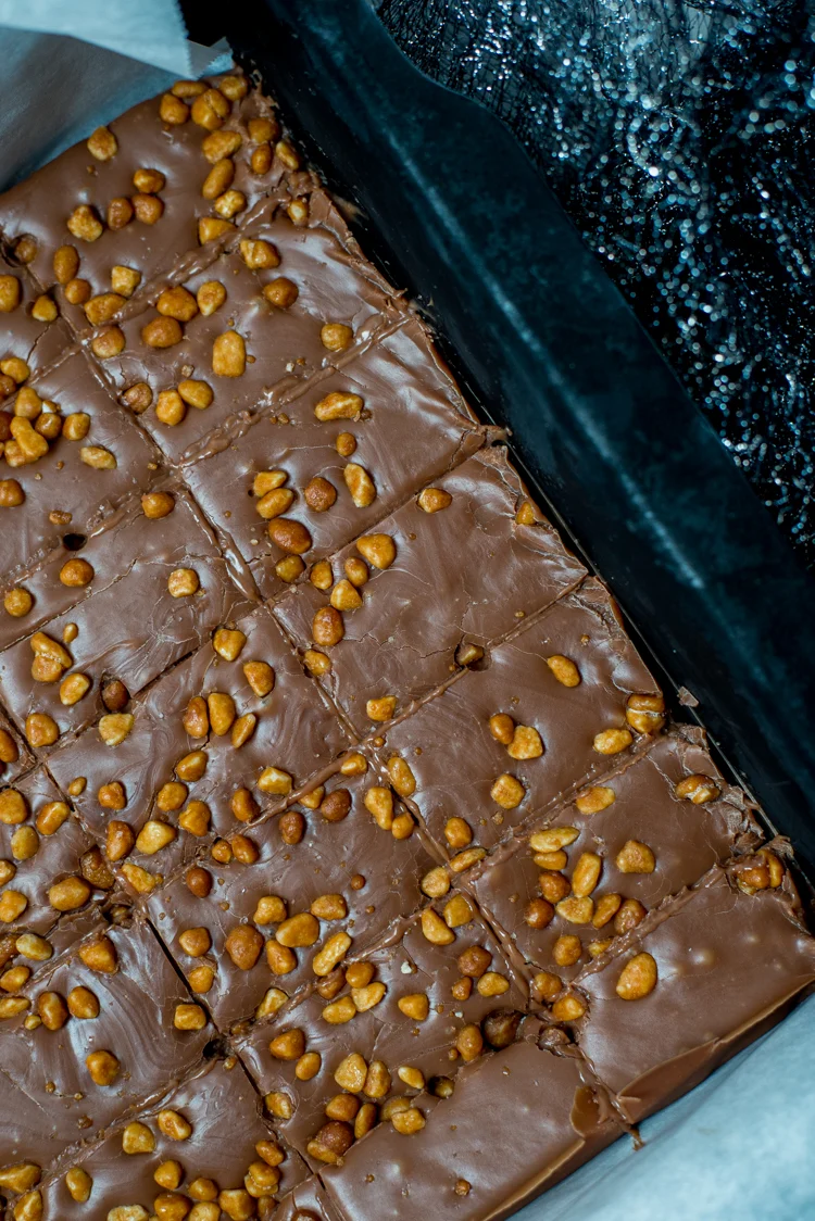Baileysfudge met gezouten karamel 1 Baileysfudge met karamel crisp