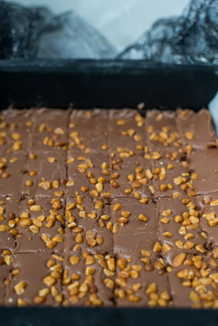 Baileysfudge met gezouten karamel 2 Baileysfudge met karamel crisp