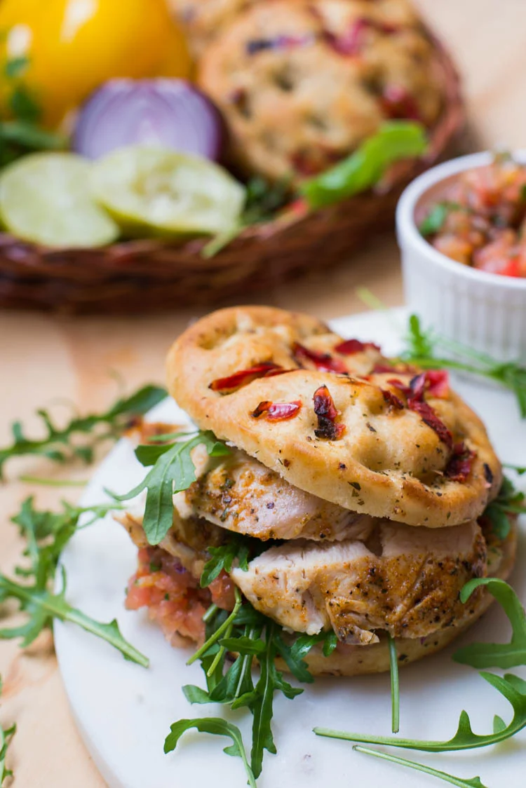 Hot sandwich Mexicaanse kip van La Place 1 Hot sandwich Mexicaanse kip