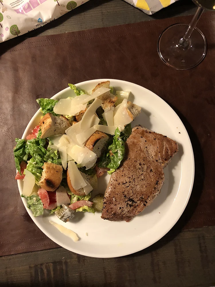 Sab's Eetoverzicht week 04/2018 9 salade met tonijn