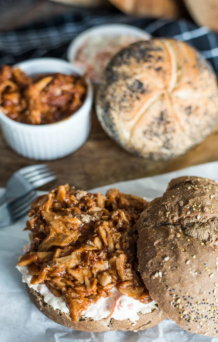 Broodje vegetarische pulled 'pork' 3 Broodje vegetarische pulled pork