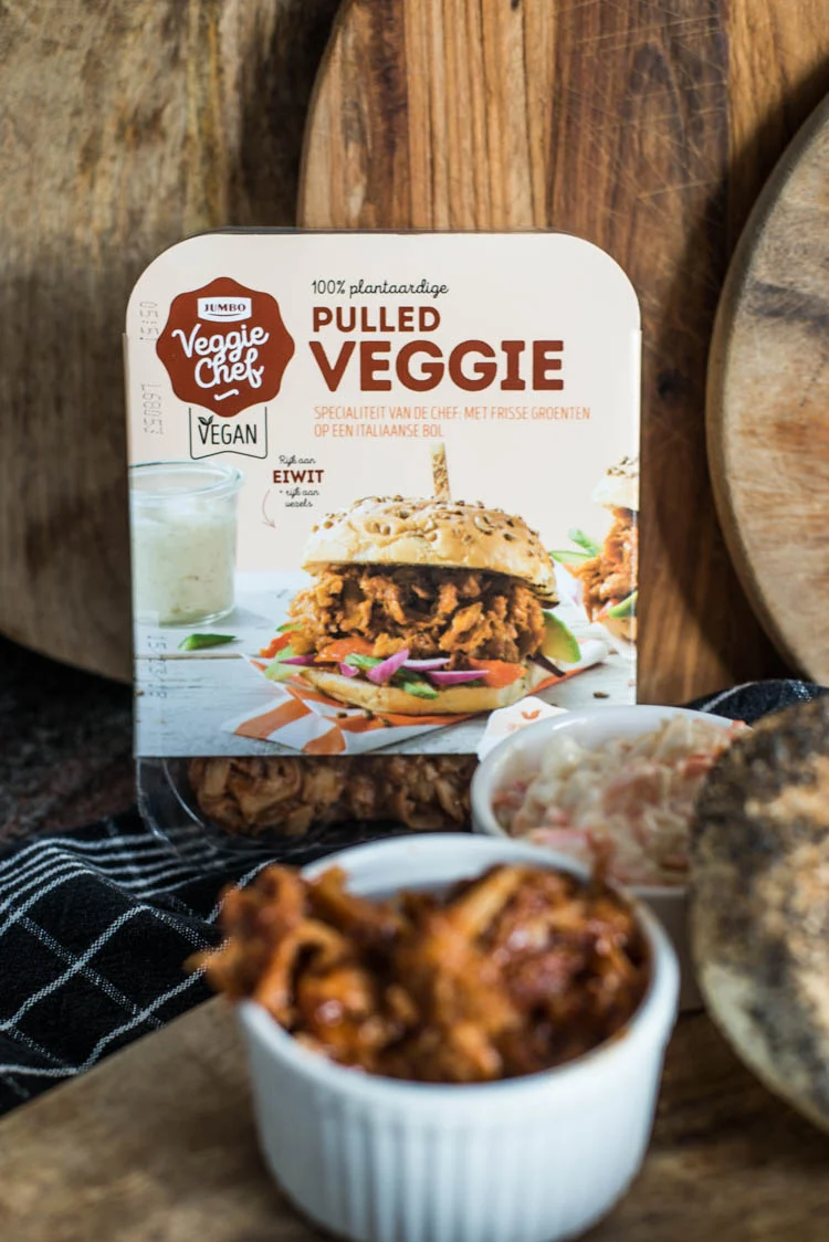 Broodje vegetarische pulled 'pork' 4 Broodje vegetarische pulled pork