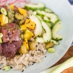 Pokebowl met tonijn en mango