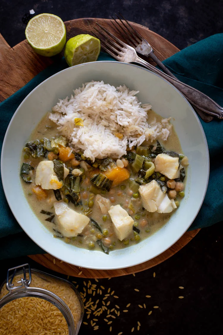 Groene curry met kabeljauw en paksoi 1 Groene curry met kabeljauw en paksoi