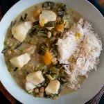 Groene curry met kabeljauw en paksoi