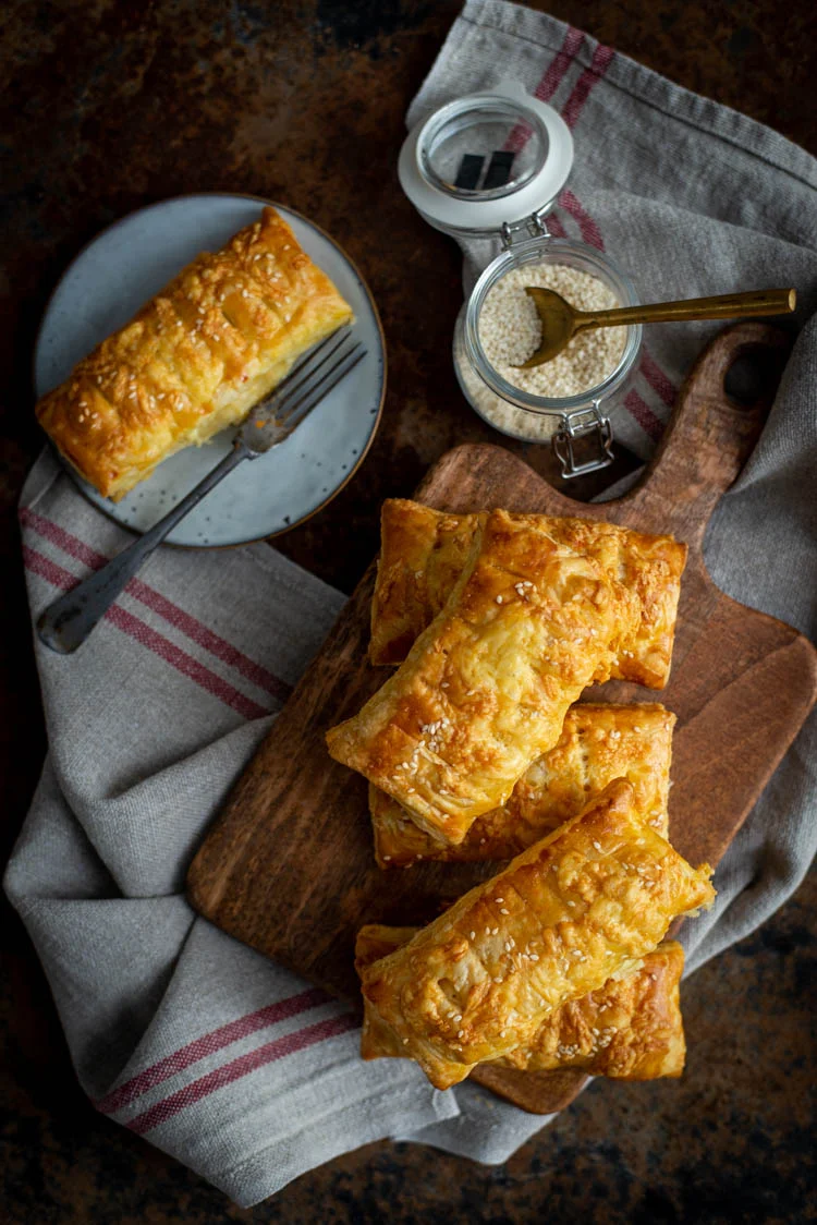 Kaasbroodjes van bladerdeeg 1 Kaasbroodjes van bladerdeeg