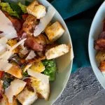 BLT salade met ciabattacroutons