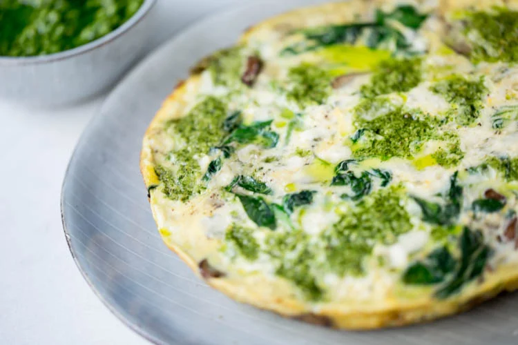 Frittata met Rucolapesto en Gorgonzola 2 FrittataRucolaPesto OMF FI