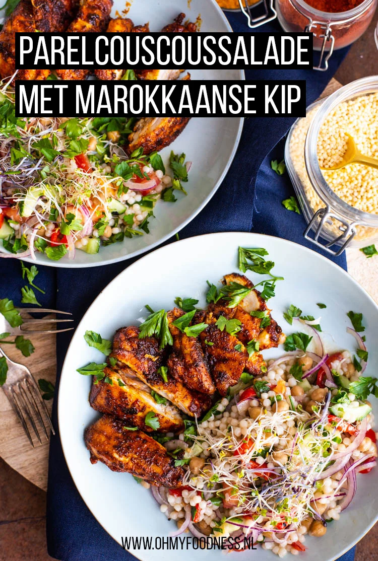 Parelcouscoussalade met Marokkaanse kip van Donal Skehan 4 Parelcouscoussalade met Marokkaanse kip