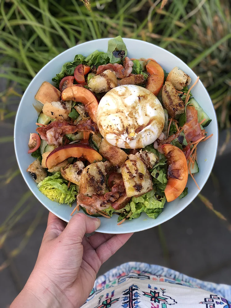 Zomersalade met nectarine en burrata 1 Zomersalade met nectarine en burrata