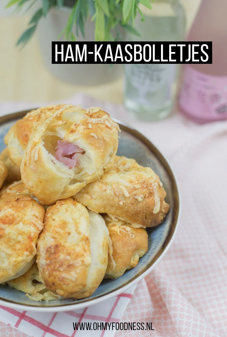 Partysnack: Ham-kaasbolletjes 2 Ham kaasbolletjes