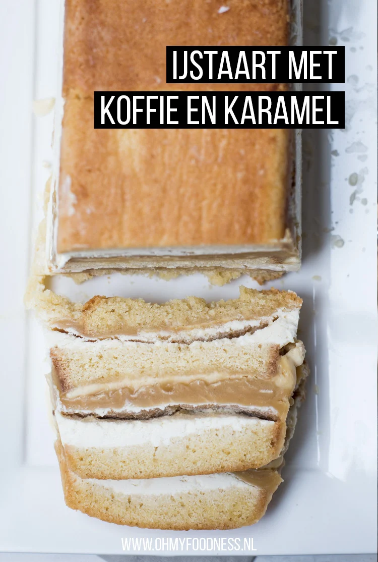 IJstaart met koffie en karamel 4 IJstaart met koffie karamel