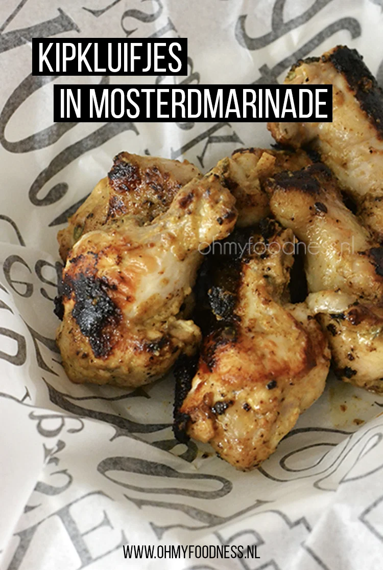 Tim Kookt: Kipkluifjes in mosterdmarinade 2 Kipkluifjes in mosterdmarinade