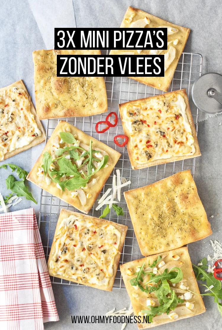3x mini pizza's zonder vlees 6