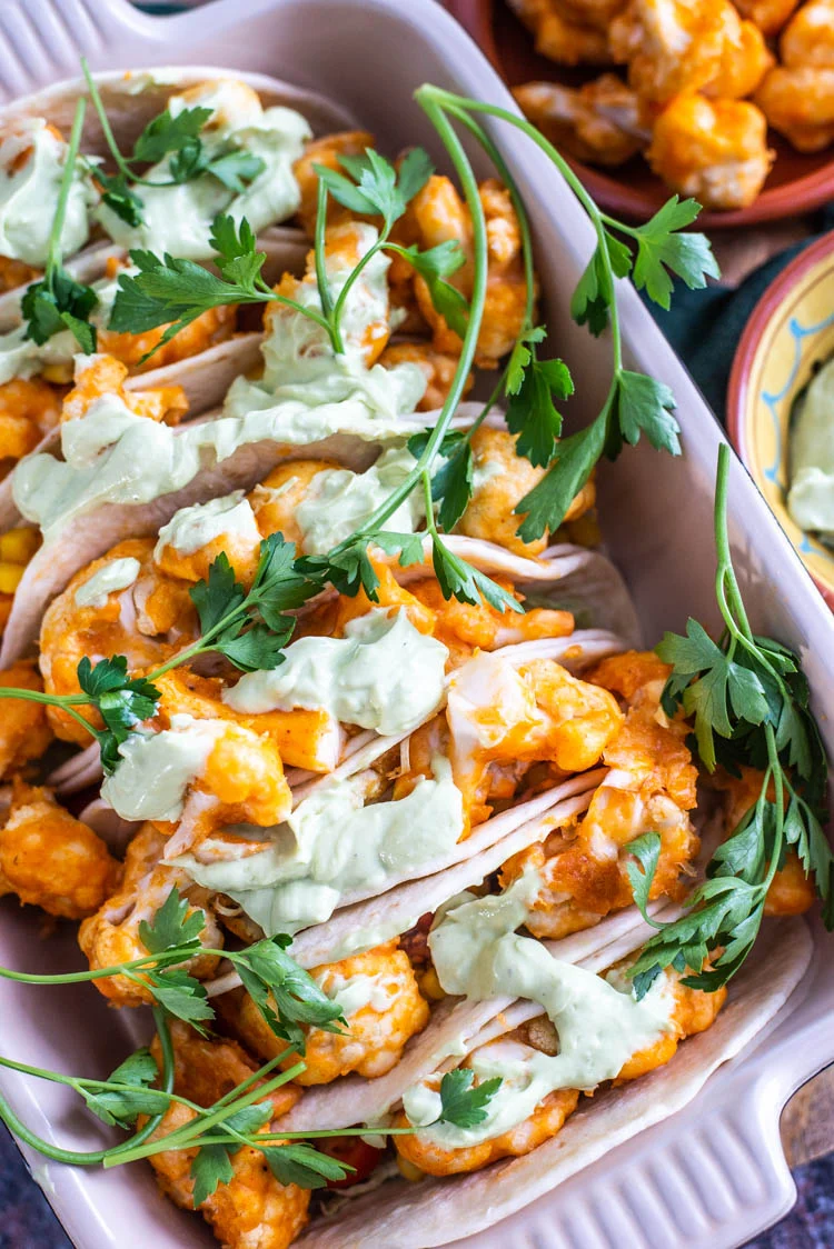 Buffalo bloemkooltaco's