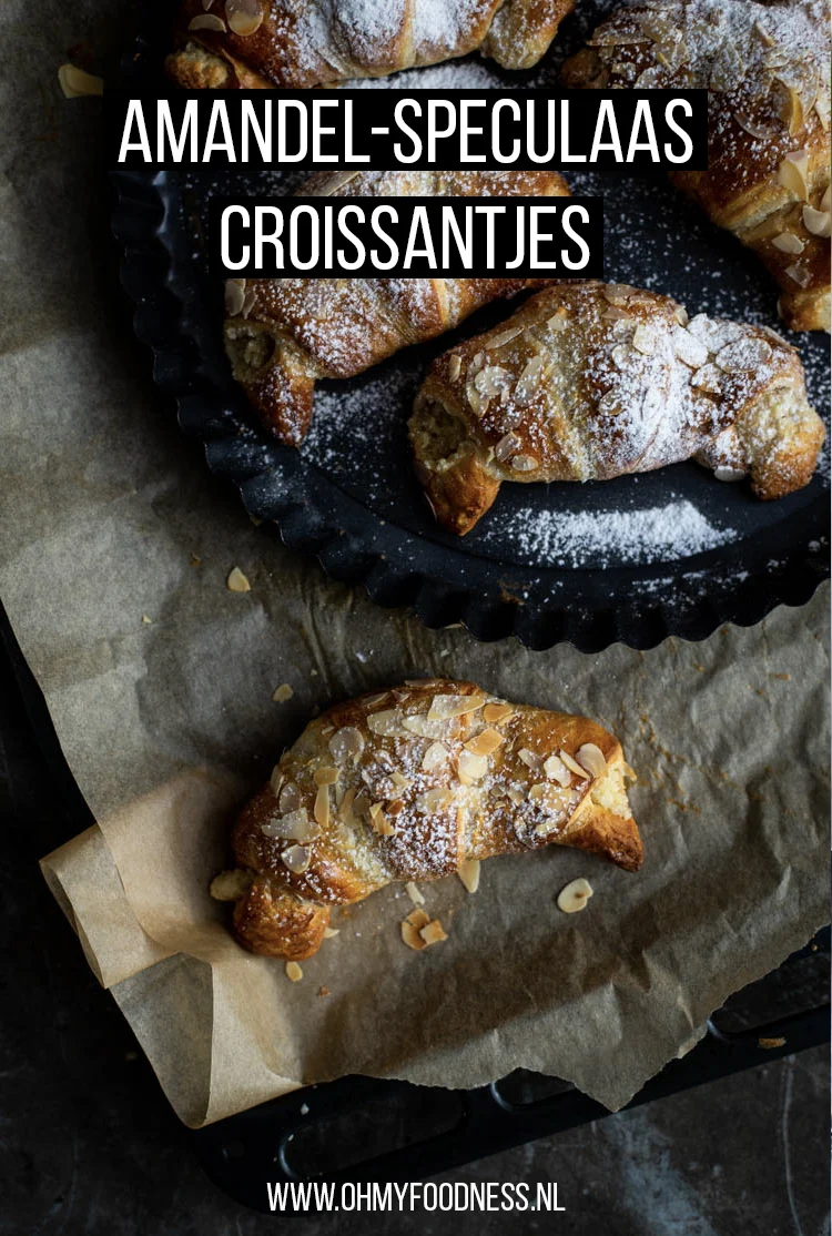 Amandel-speculaascroissantjes met amandelspijs 3 amandel speculaas croissantjes