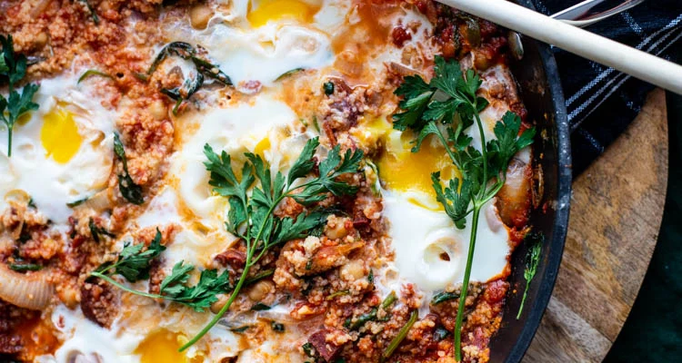 Shakshuka met couscous en sucuk 4 Shakshuka met couscous en sucuk
