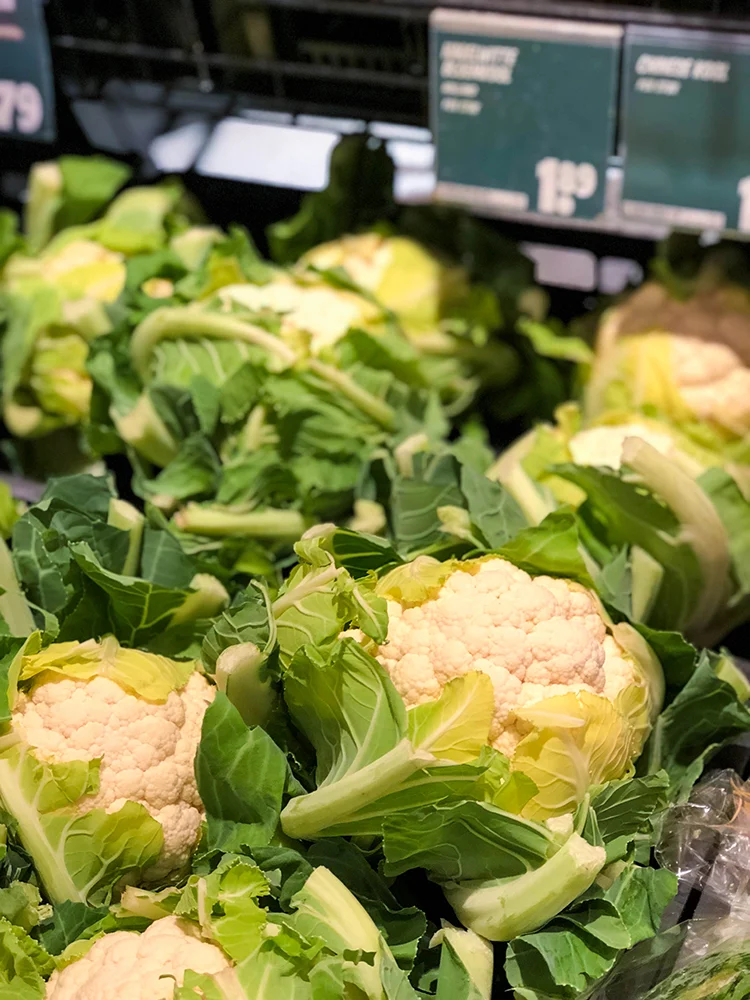 Koken voor €2,50: pasta met spinazie, geitenkaas en champignons 2 bloemkool