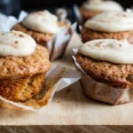 Pompoenmuffins met pumpkin spice mascarpone