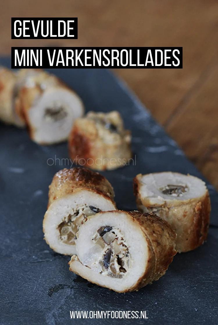 Gevulde mini varkensrollades 2 Gevulde mini varkensrollades