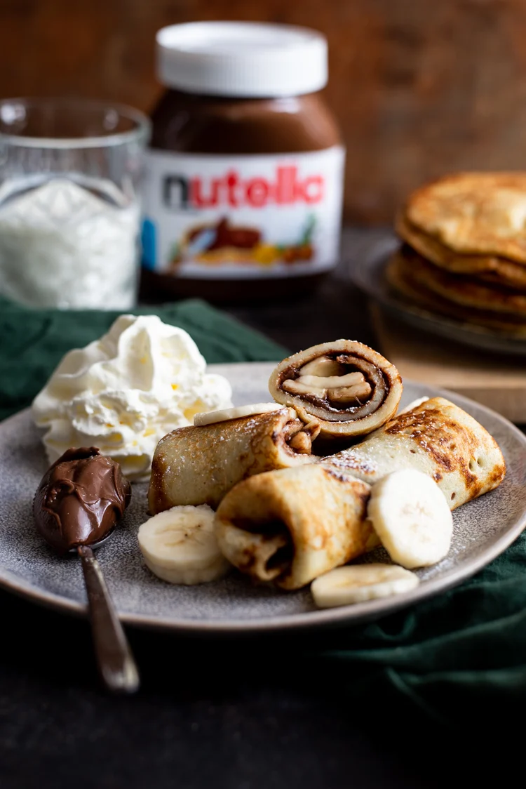 Banaanpannenkoeken met Nutella 6 Banaanpannenkoeken met Nutella