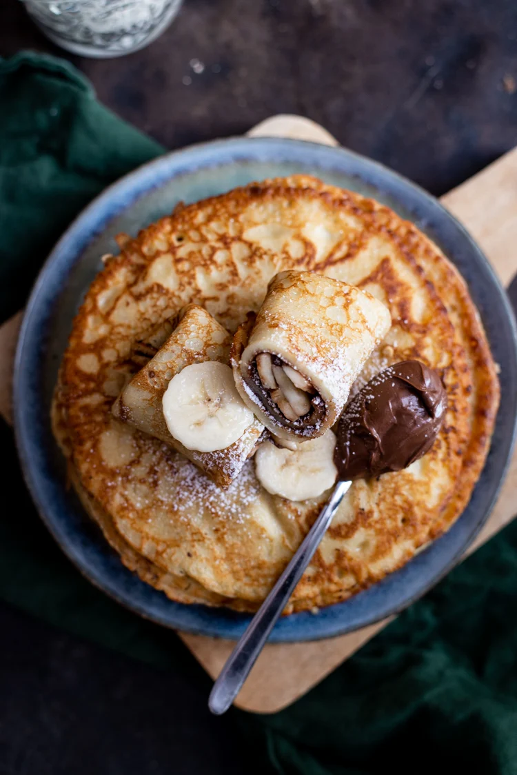 Banaanpannenkoeken met Nutella 7 Banaanpannenkoeken met Nutella