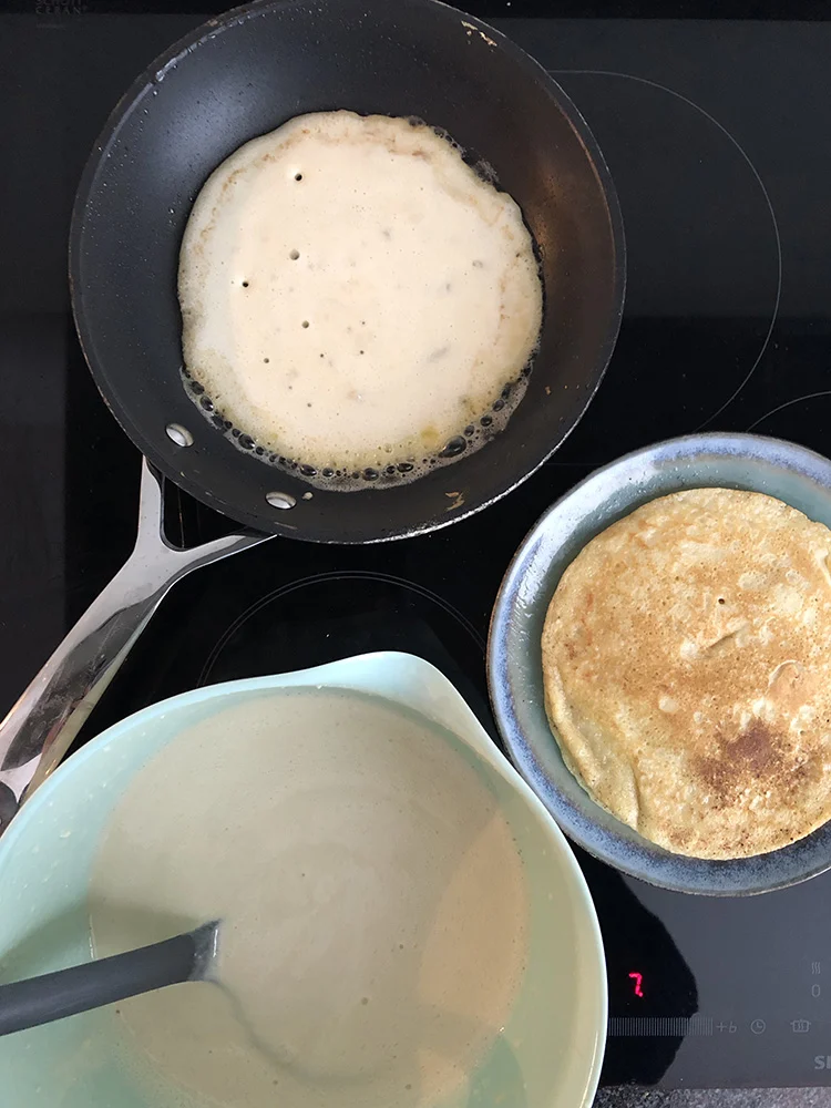 Banaanpannenkoeken met Nutella 3 banaanpannenkoeken met nutella stap2