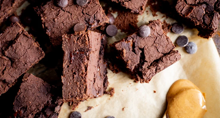 Pindakaas-chocoladebrownies (WW-proof!) 26 Pindakaas-chocoladebrownies