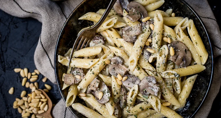 One pot champignon-roompasta met pesto 3 One pot champignon-roompasta met pesto