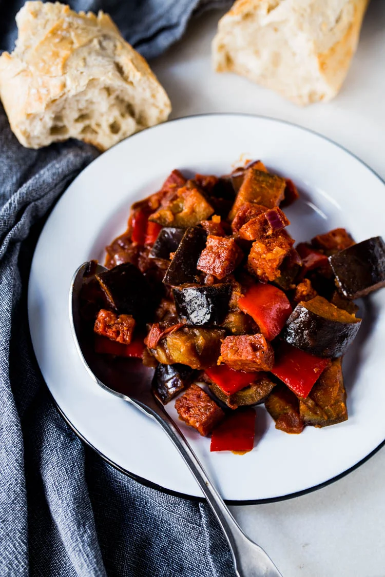 Auberginestoof met Chorizo 1 AubergineStoofmetChorizo ST 2