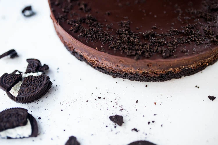 Chocoladeboterkoek met Oreobodem en Chocolade Ganache 1 ChocoladeBoterkoekOreoGanache FI 2