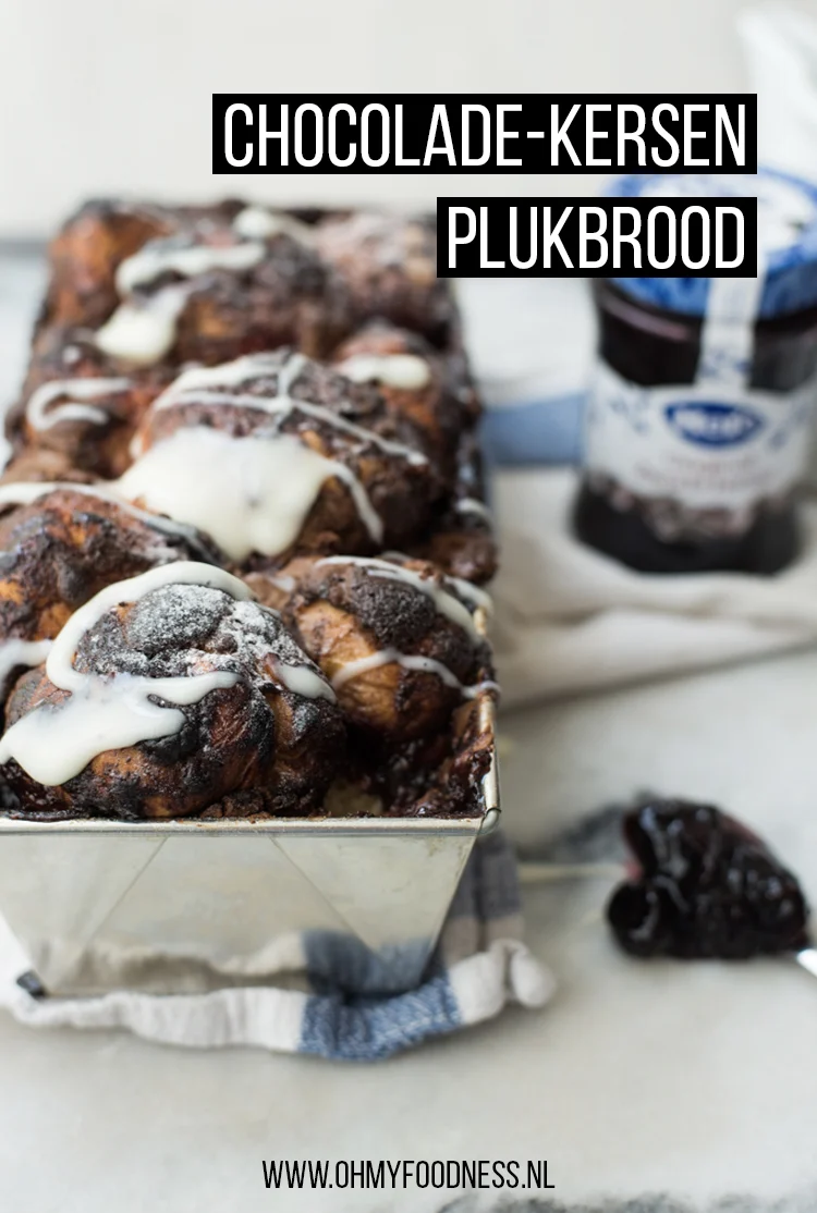 Chocolade-kersen Plukbrood 10 chocolade kersen plukbrood