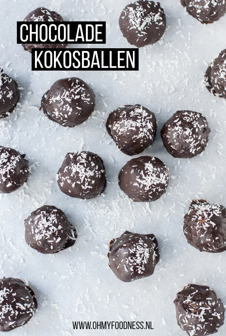 Chocolade kokosballen 2 chocolade kokosballen