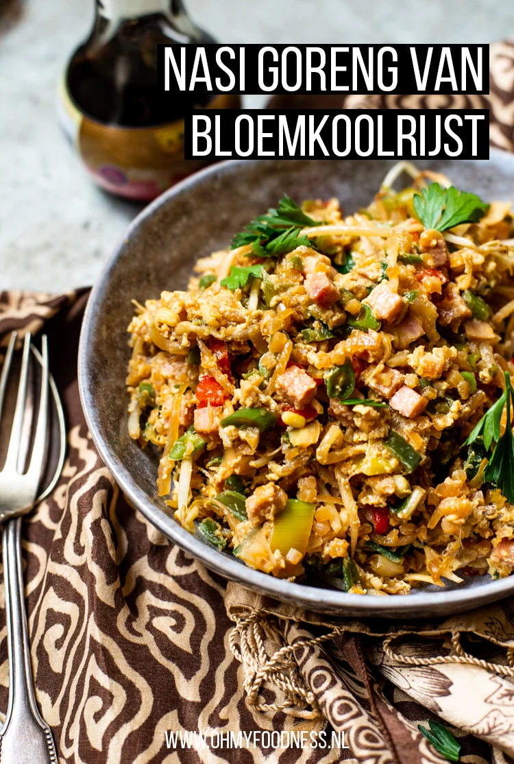Nasi Goreng van bloemkoolrijst 3 Nasi Goreng van bloemkoolrijst