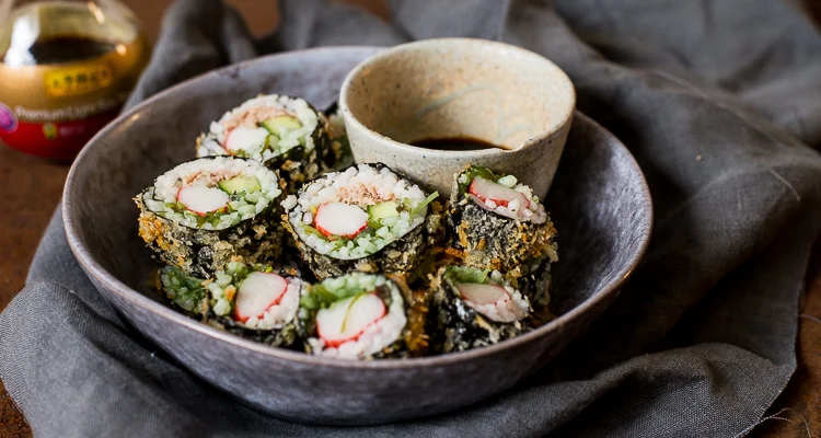 20 makkelijk avondeten meenemen 11 Krokante sushi uit de Airfryer