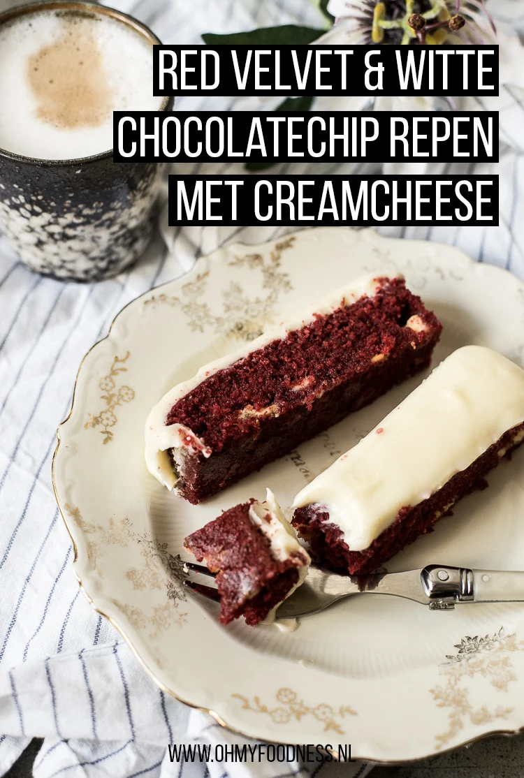 Fastfood Friday: Red velvet & witte chocolatechip repen met creamcheese 3 Red Velvet & Witte chocolatechip repen met creamcheese