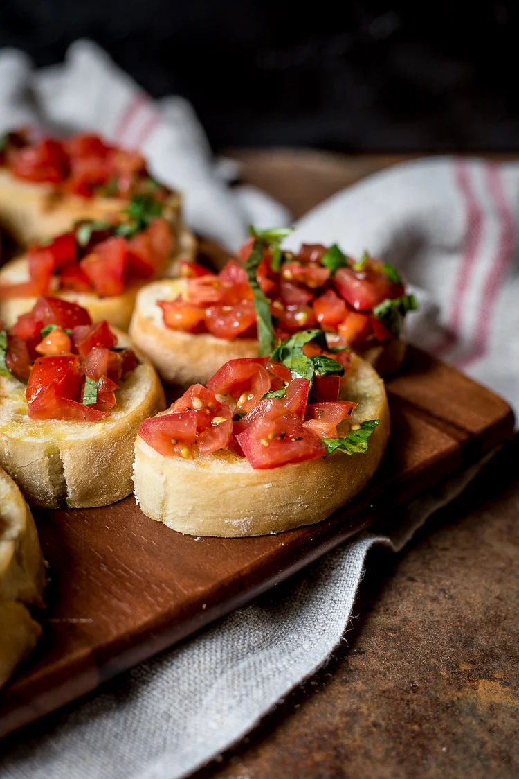 Mijn simpele bruschetta's met tomaat 1 Simpele bruschetta's