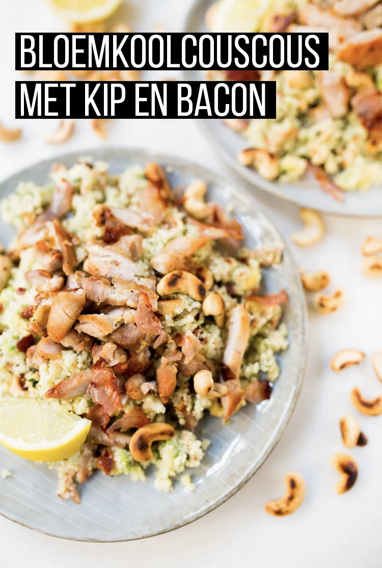 Bloemkoolcouscous met kip en bacon 2 BloemkoolCouscousKipenBacon Pinterest