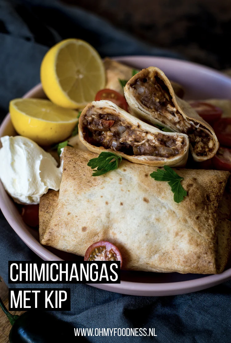 Fastfood Friday: Chimichangas met kip (krokant gevulde wraps) 2 Chimichanga's met kip
