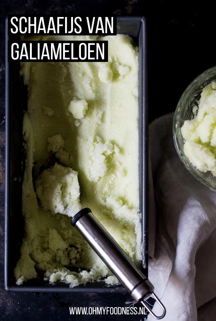 Schaafijs van galiameloen 3 Schaafijs van galiameloen