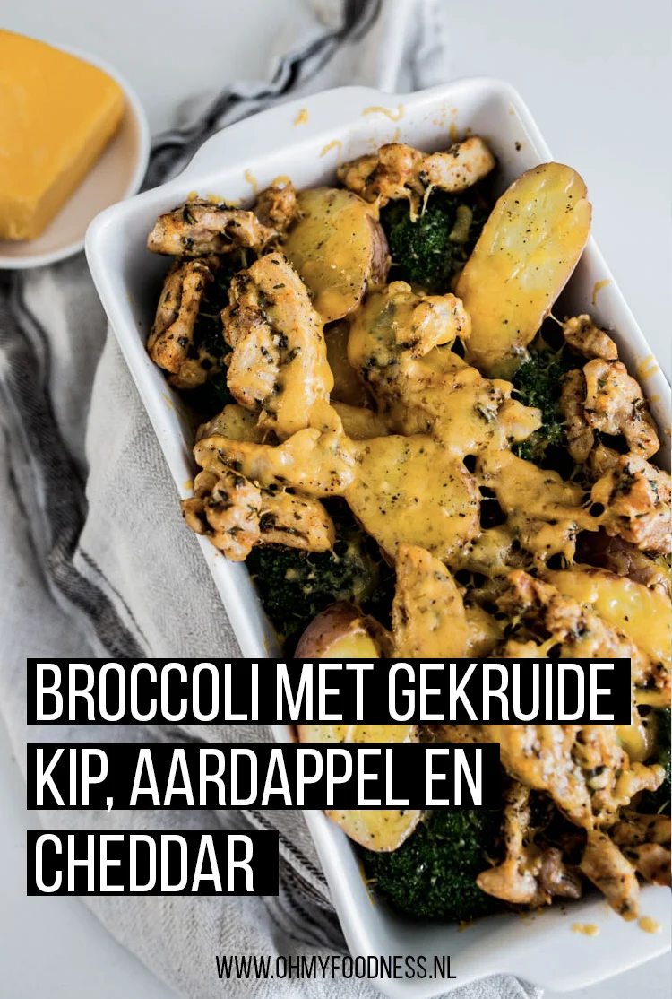 Broccoli met gekruide kip, aardappel en cheddar 2 BroccolimetKruidigeKipenCheddar Pinterest
