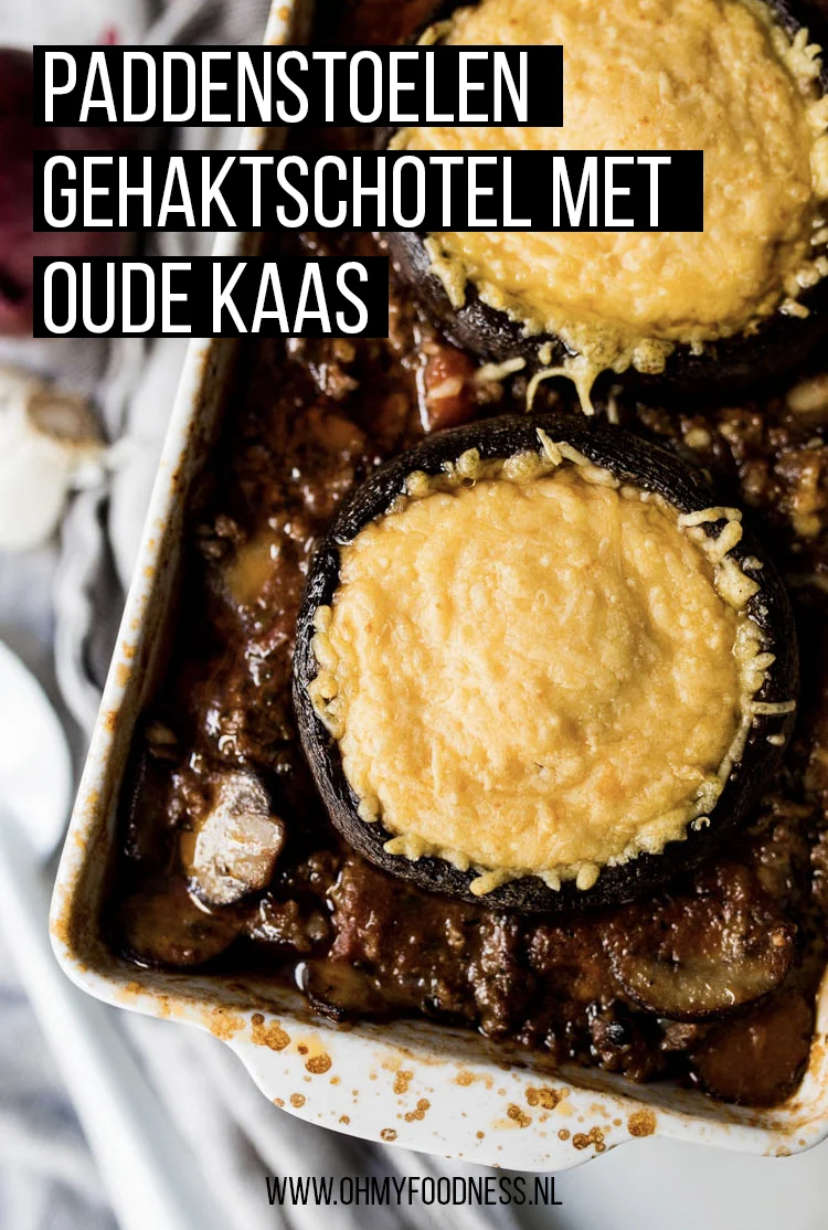 Paddenstoelen gehaktschotel met oude kaas 2 PaddenstoelenOvenschotelOudekaas Pinterest