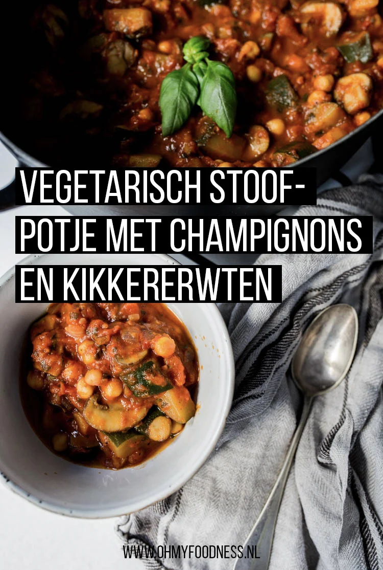 Vegetarisch stoofpotje met champignons en kikkererwten 2 VegetarischStoofpotjeChampignonsKikkererwten Pinterest