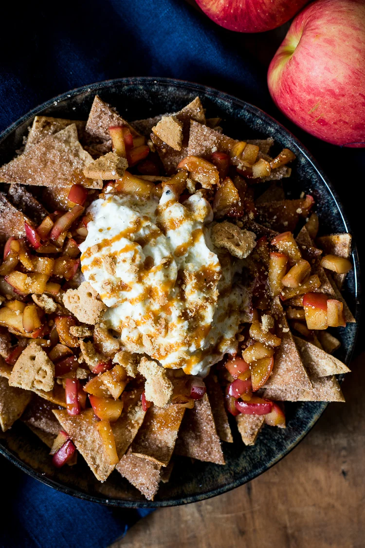 Fastfood Friday: Appeltaartnacho's met vanilleslagroom 1 Appeltaartnacho's