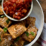Krokante ravioli uit de Airfryer